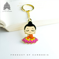 Metal Keychain Golden Buddha