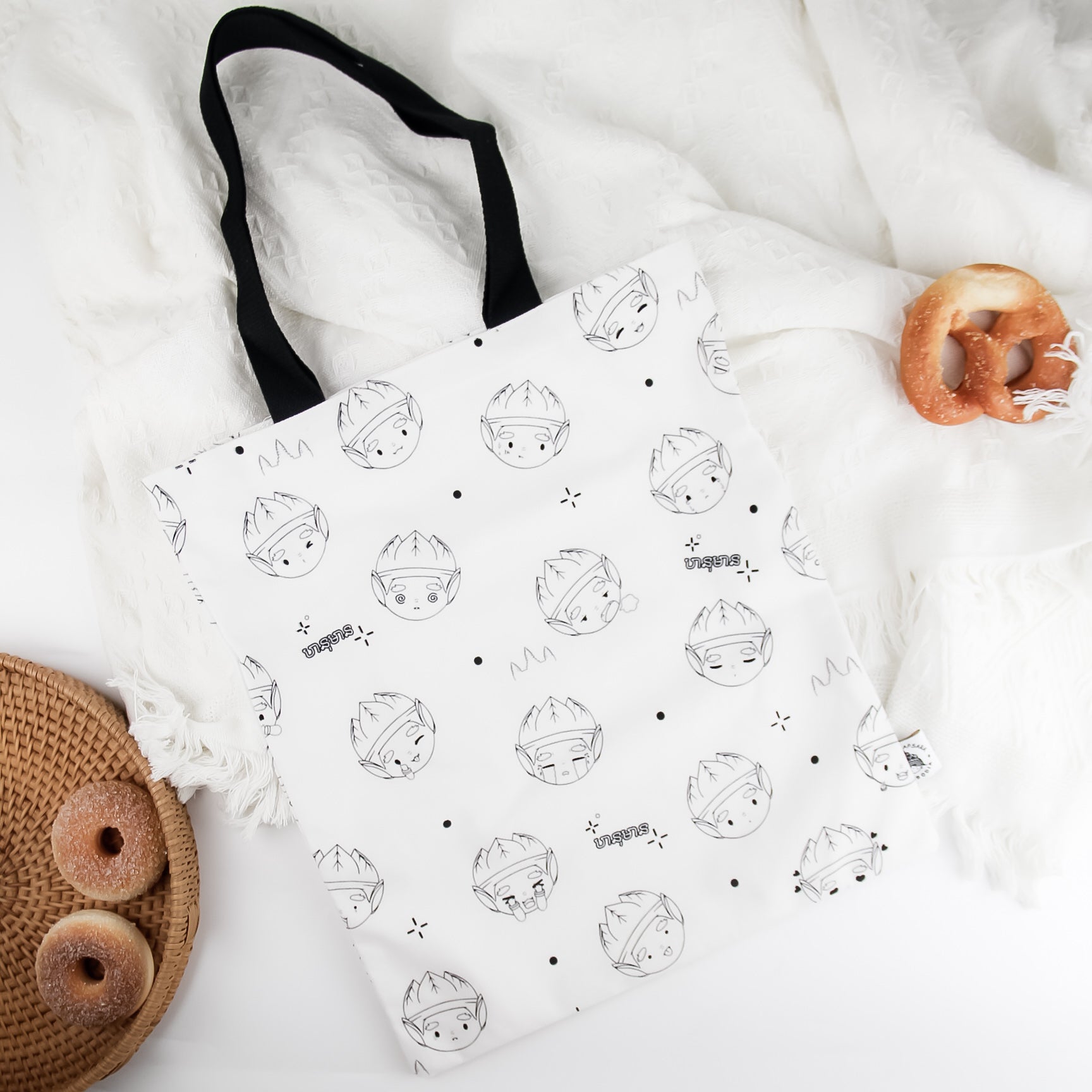 Hanuman tote bag 35x45cm