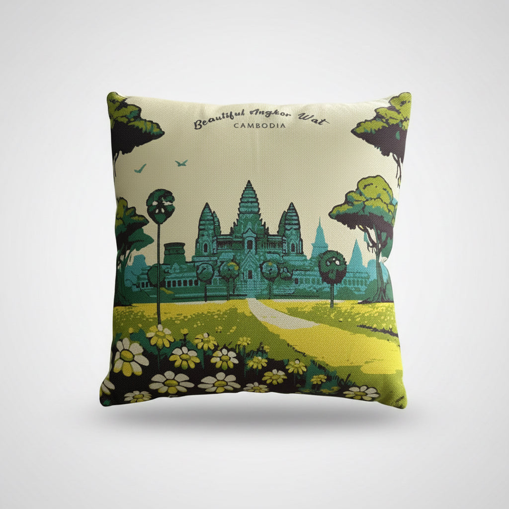 Sofa Pillow Natural Angkor Wat 36Cm