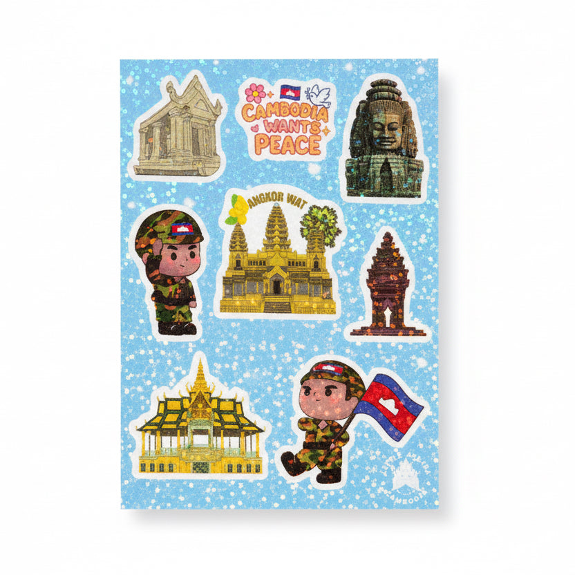 Sticker Set Cambodia Soldier B6