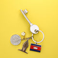 Metal Keychain Independent Monumnent