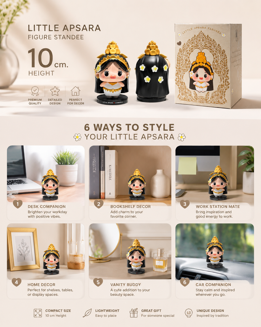 Figure Standee Apsara Kesor 10cm