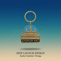 Metal Keychain 3D Angkor Wat